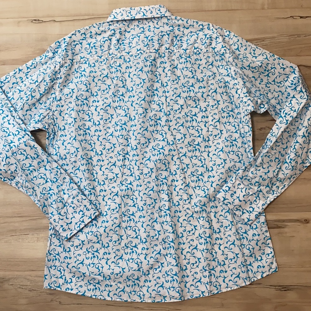 NWT XXL Ace Of Diamond White Button Down Shirt - Picture 5 of 7